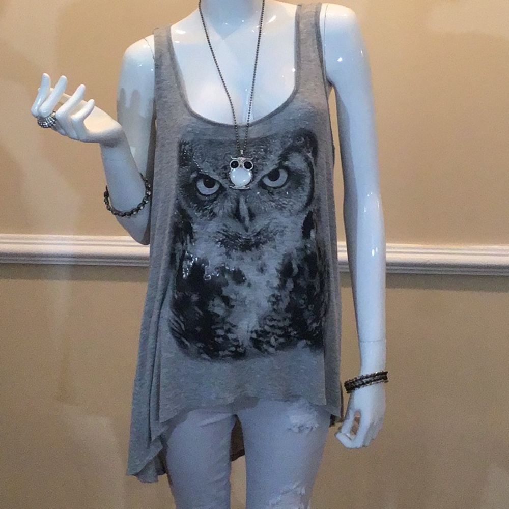 G by Guess Grey Owl Loose-fit Tanktop